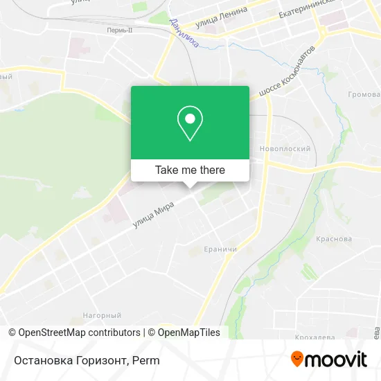 Остановка Горизонт map