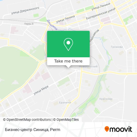 Бизнес-центр Синица map