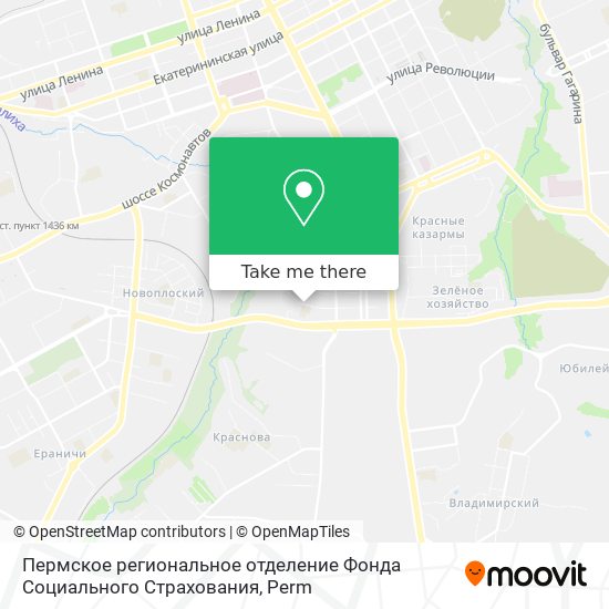 Пермское региональное отделение Фонда Социального Страхования map