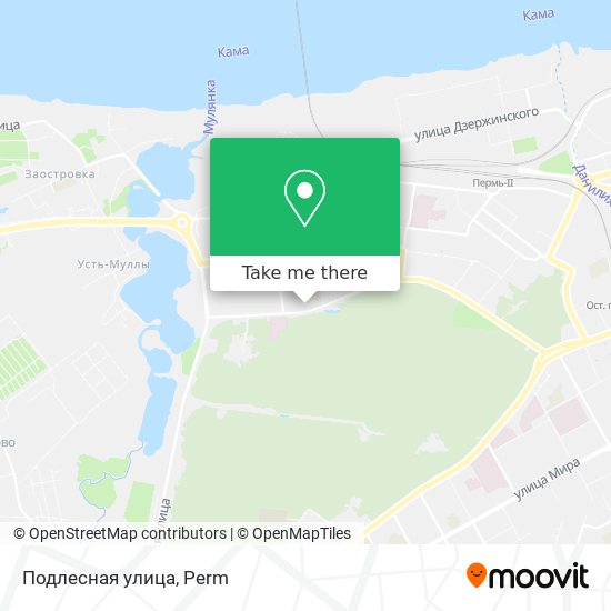 Подлесная улица map