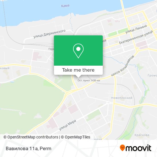 Вавилова 11а map
