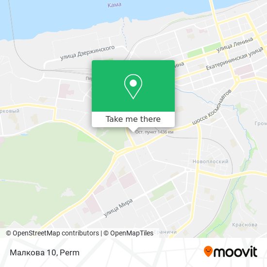 Малкова 10 map