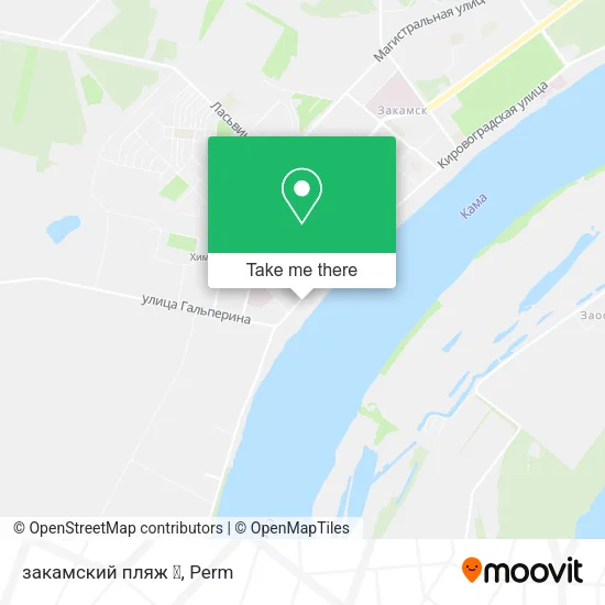 закамский пляж  ☀️ map