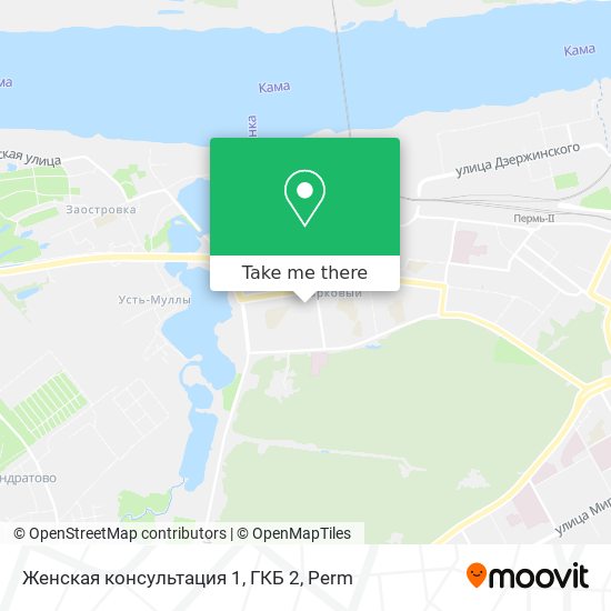 Женская консультация 1, ГКБ 2 map