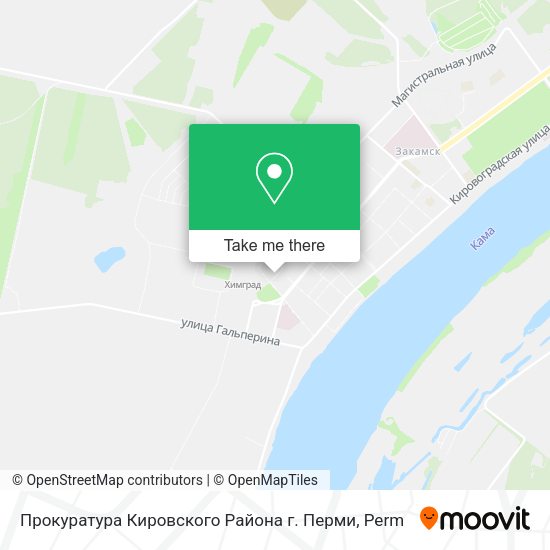 Прокуратура Кировского Района г. Перми map