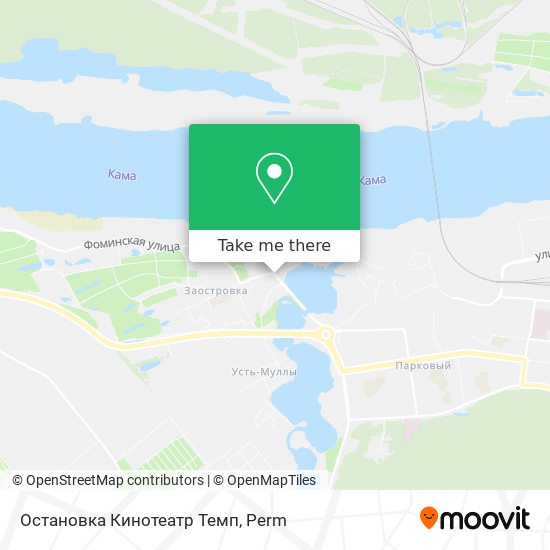 Остановка Кинотеатр Темп map