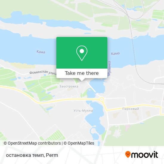 остановка темп map