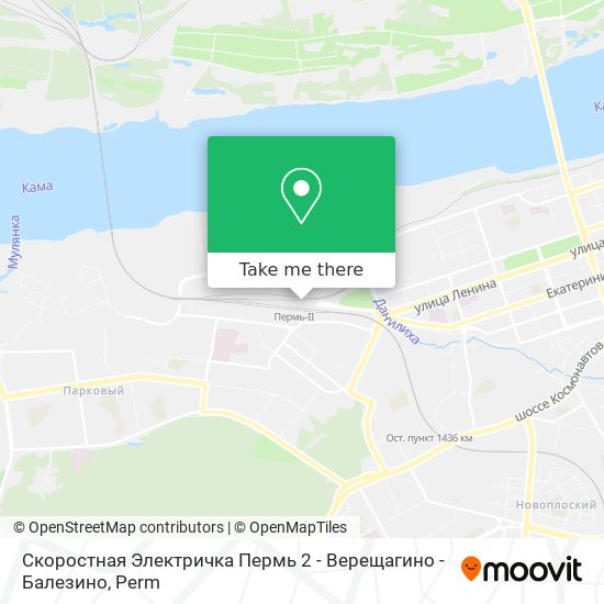 Скоростная Электричка Пермь 2 - Верещагино - Балезино map