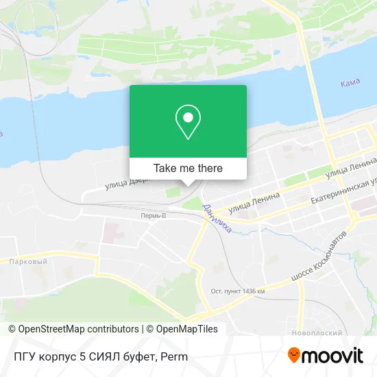 ПГУ корпус 5 СИЯЛ буфет map