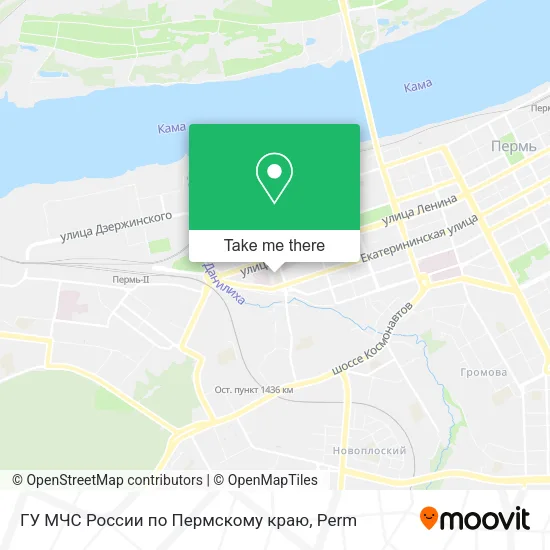 ГУ МЧС России по Пермскому краю map