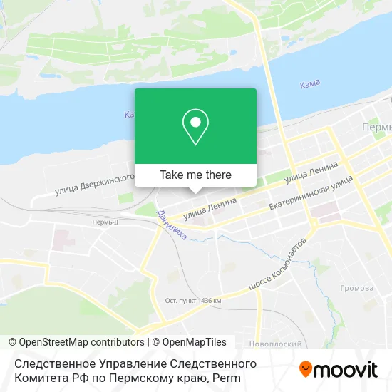 Следственное Управление Следственного Комитета РФ по Пермскому краю map