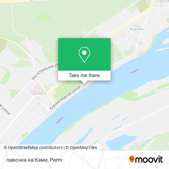 лавочка на Каме map