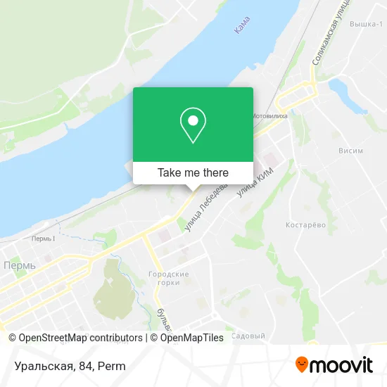 Уральская, 84 map