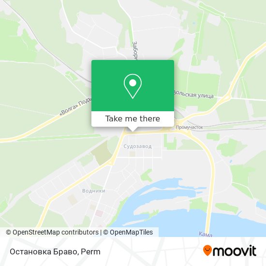 Остановка Браво map