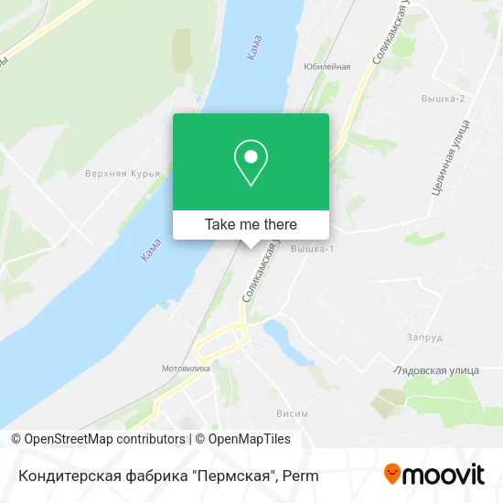 Кондитерская фабрика "Пермская" map
