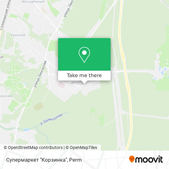 Супермаркет "Корзинка" map