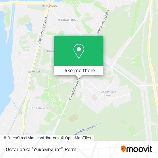 Остановка "Учкомбинат" map