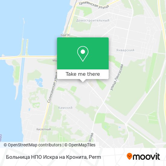 Больница НПО Искра на Кронита map