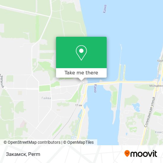 Закамск map