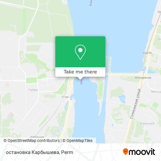 остановка Карбышева map