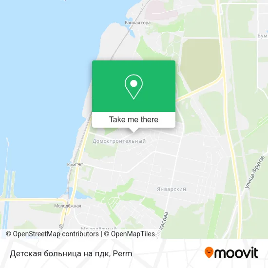 Детская больница  на пдк map