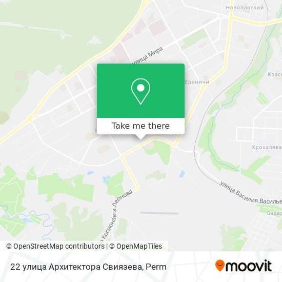 22 улица Архитектора Свиязева map