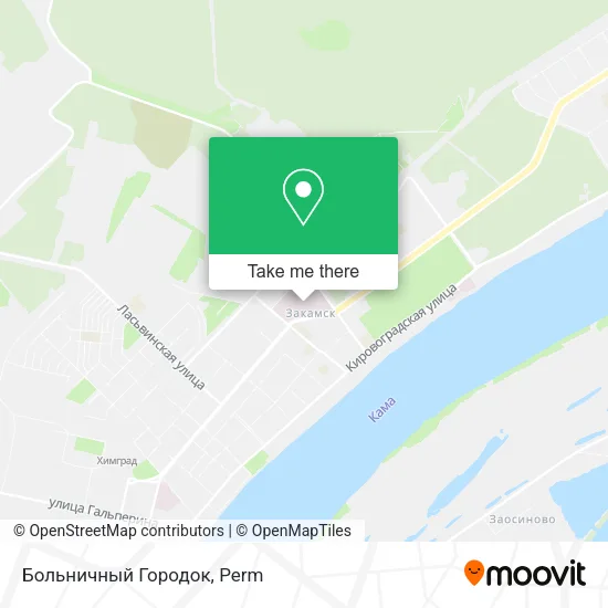 Больничный Городок map