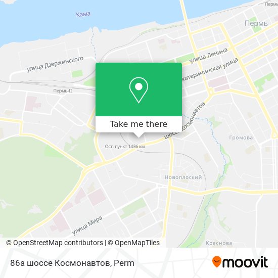 86а шоссе Космонавтов map