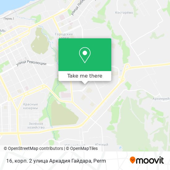 16, корп. 2 улица Аркадия Гайдара map
