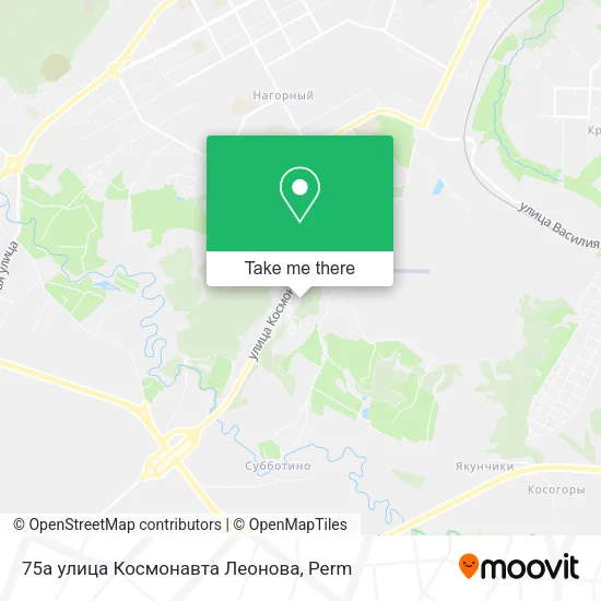 75а улица Космонавта Леонова map
