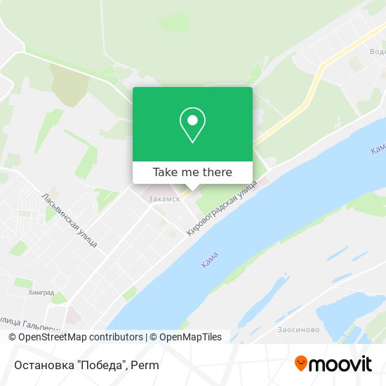 Остановка "Победа" map