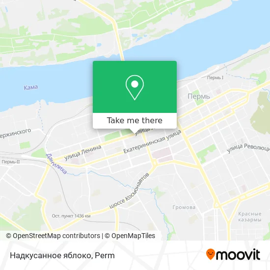 Надкусанное яблоко map