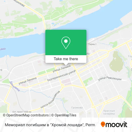 Мемориал погибшим в "Хромой лошади" map