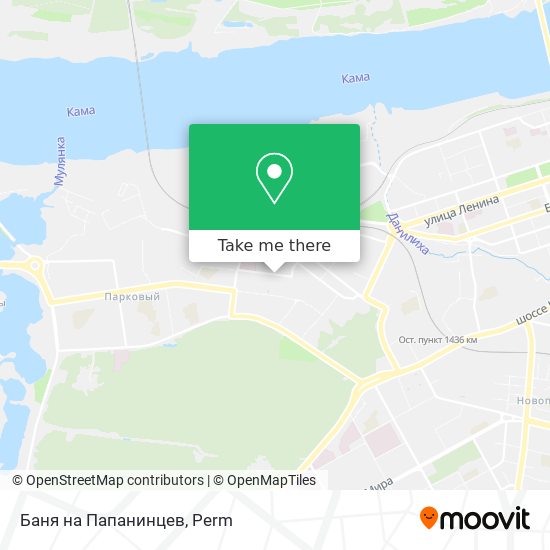 Баня на Папанинцев map