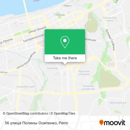 56 улица Полины Осипенко map