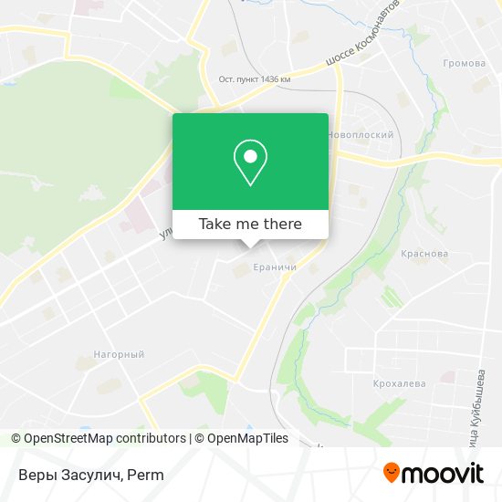 Веры Засулич map
