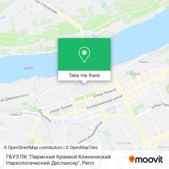 ГБУЗ ПК "Пермский Краевой Клинический Наркологический Диспансер" map