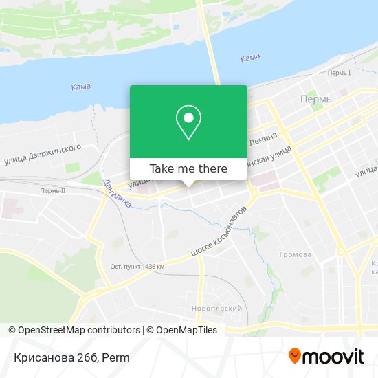 Крисанова 26б map