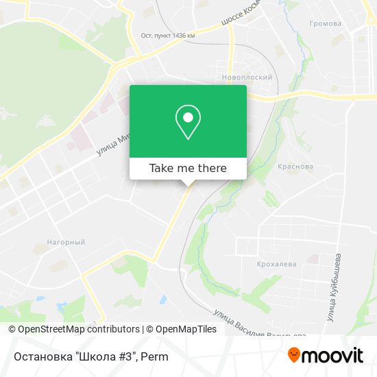 Остановка "Школа #3" map