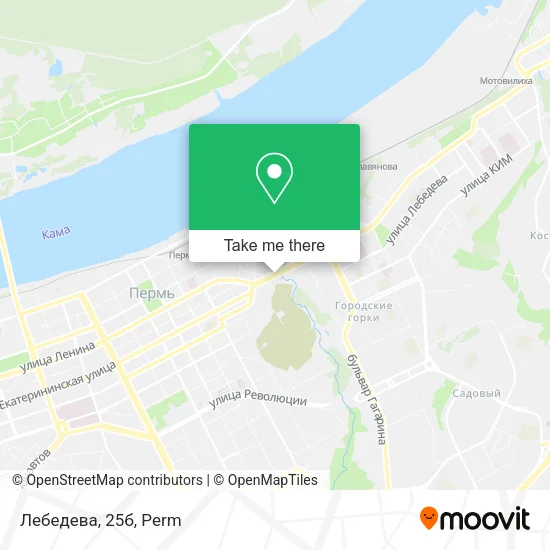 Лебедева, 25б map