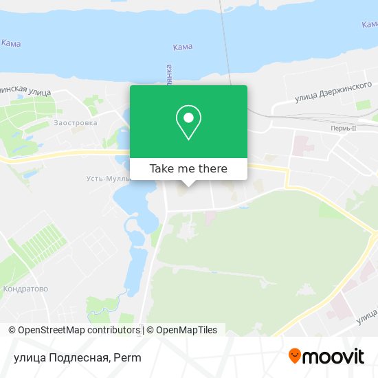 улица Подлесная map