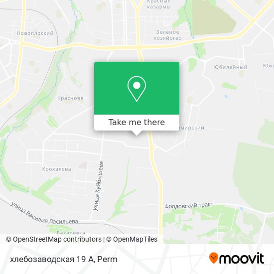хлебозаводская 19 А map