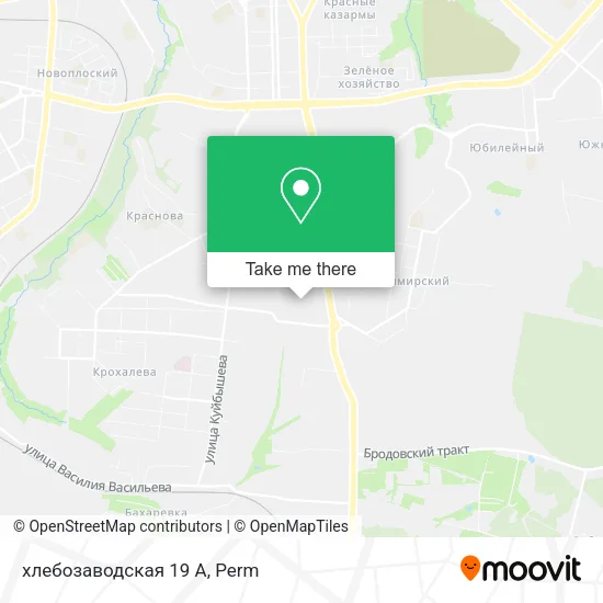 хлебозаводская 19 А map