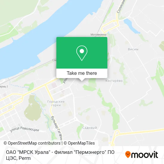 ОАО "МРСК Урала" - Филиал "Пермэнерго" ПО ЦЭС map