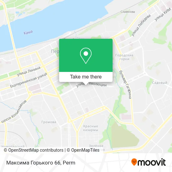 Максима Горького 66 map
