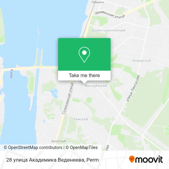 28 улица Академика Веденеева map