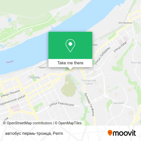 автобус пермь-троица map