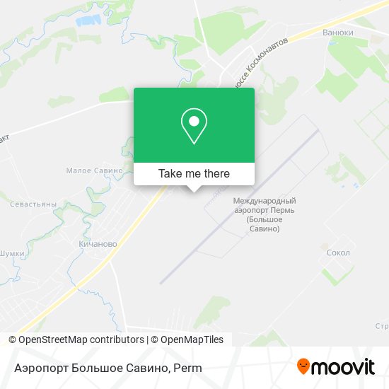 Аэропорт Большое Савино map