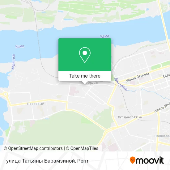 улица Татьяны Барамзиной map