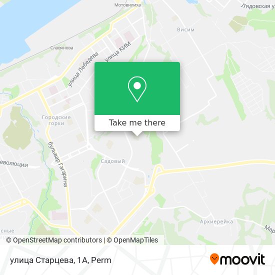 улица Старцева, 1А map